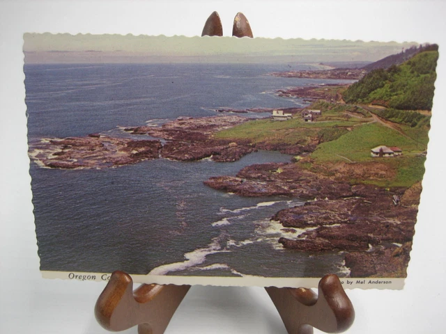 Vintage Postcard Oregon Coast Cape Perpetua Scallop Edge Unposted NOS
