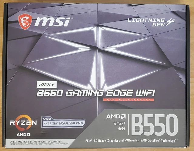 MSI MPG B550 Gaming Edge WIFI AMD AM4 ATX Motherboard 115.00 PicClick