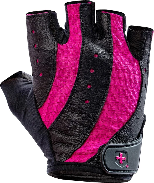 Harbinger Pro Non-Wristwrap Weightlifting Gloves with Vented Cushioned Leathe...