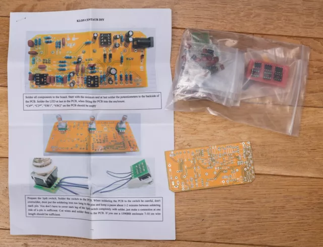 Klon Centaur DIY Overdrive on steroids Guitar Effect kit
