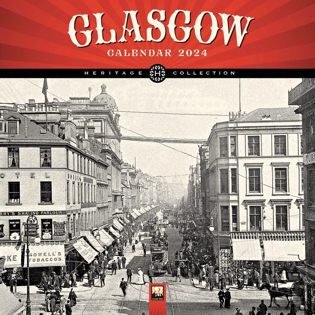 GLASGOW HERITAGE WALL Calendar 2024 (Art Calendar) Free Tracked