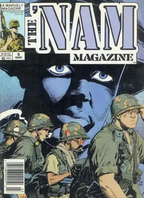 Nam Magazine, The #9 (Newsstand) FN; Marvel | Vietnam Michael Golden - we combin