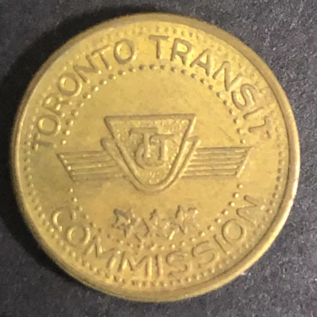 Vintage 16mm Brass Toronto Transit Commission Token