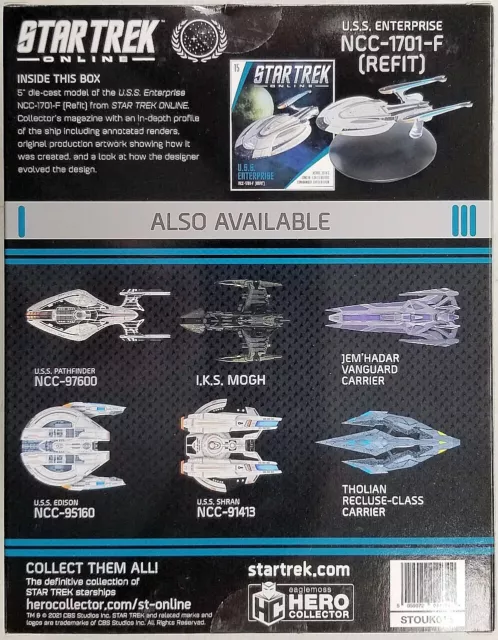 Eaglemoss Star Trek Online USS Enterprise-F 1701-F Refit Odyssey Class - Sin libro 3