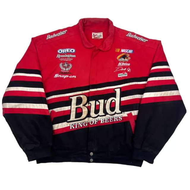 NASCAR Red Black 'Bud King of Beers' Racing Jacket