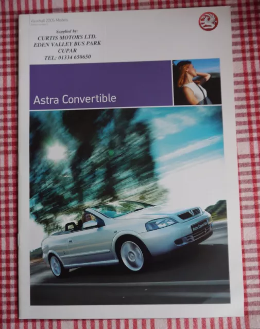BN Vauxhall Astra Convertible Range  Sales Brochure  2005 Ed 2  VM0505424