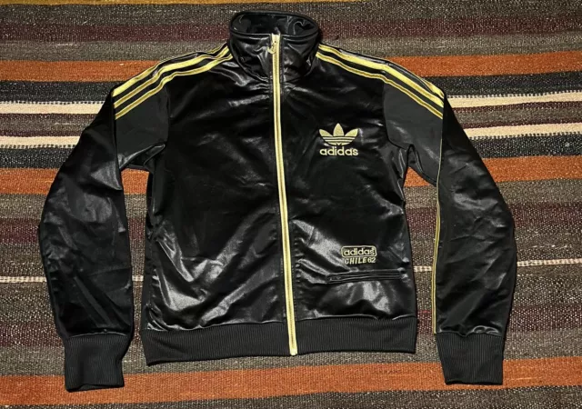 Felpa Tuta Adidas modello Chile 62 Nero e Oro Taglia S Unisex Men Women Jacket