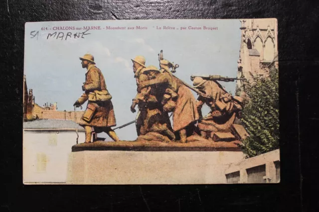 Carte postale ancienne  CPA - CHALONS SUR MARNE - Monument Aux Morts