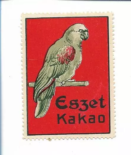 Y20896/ Reklamemarke Eszet Kakao  Papagei  Litho ca.1912