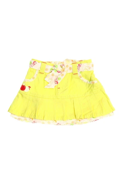 Gonna CAMPUS BAMBINO look strato pieghevole 6 mesi = 68 gialla