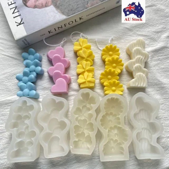 HEART SHAPE CANDLE Molds Hand Holding Heart Silicone Molds for DIY Candle D  $15.53 - PicClick AU
