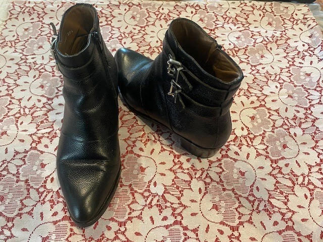 Bottines en cuir  Noire  " PERTINI"   pointure 39 1/2 Femme 5