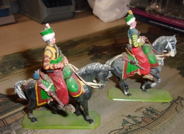 Lot De Figurines Historex Empire – 1 Cavalier Et 19 Piétons, Plastique Peint