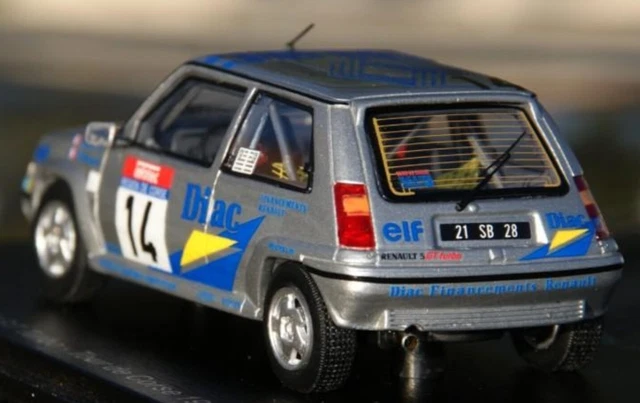 Modellino Renault 5 Maxi Turbo Ragnotti 1:43 - Eaglemoss, Tour De Corse 1985 #57, Diecast