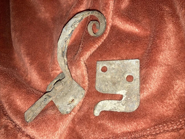 Wrought IRON Gate Door Latch Handle Fancy Blacksmith Handmade