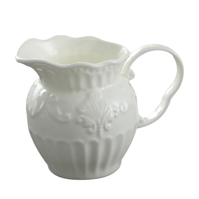 Jarra de cerámica de leche jarra al vapor de leche frasco crema estilo europeo