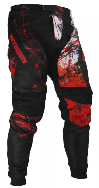 Heyberry Motocross Enduro Quad Hose schwarz weiß rot Gr. M L XL XXL