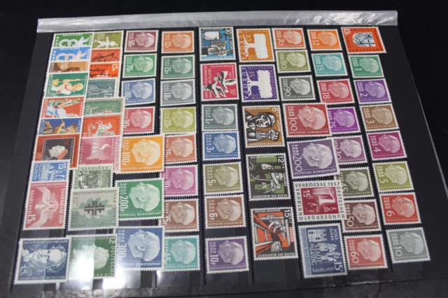 Saarland 379-448 OPD Saarbrücken 1957-1959 komplett postfrisch (G502)