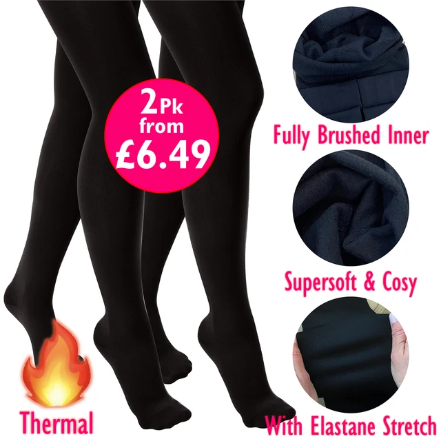 GIRLS WARM PLUS Thermal Fleece Lined Tights Age 9 10 From F F At Tesco 5.00 PicClick UK