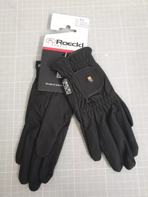 Roeckl Reithandschuhe ROECK GRIP schwarz 6,5 (01-301208) (UR)