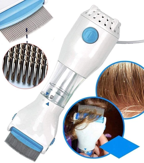 2 Capture Trap Head Lice and Eggs Remover hair V-Comb | Vacuums Machine for Lice