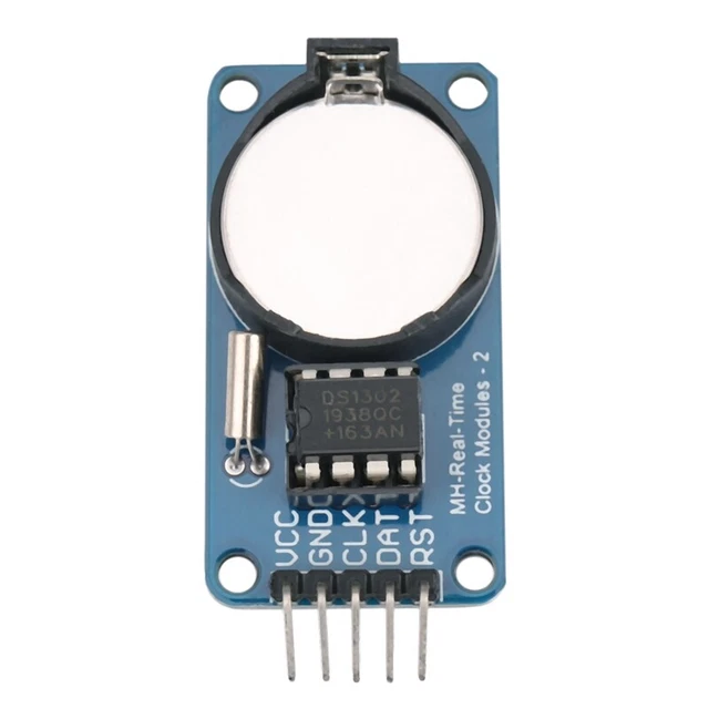 Arduino D51302 Clock Module DS1302 CLOCK MODULE with Battery Real-Time Clock Module RTC for Arduino ...