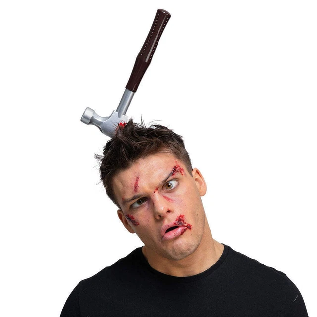HAMMER IN HEAD Prop On A Headband Halloween Fancy Dress £5.99 PicClick UK