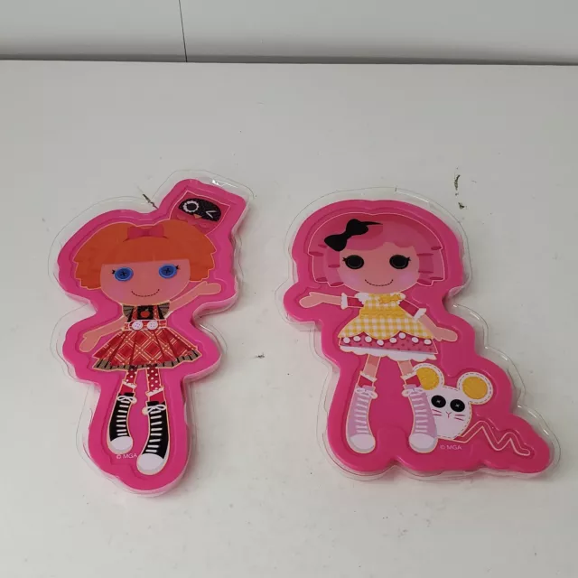 La La Loopsy Pair of Mold Cookie Cutter Cake Topper Toy Figurine Dolls Pink Toy