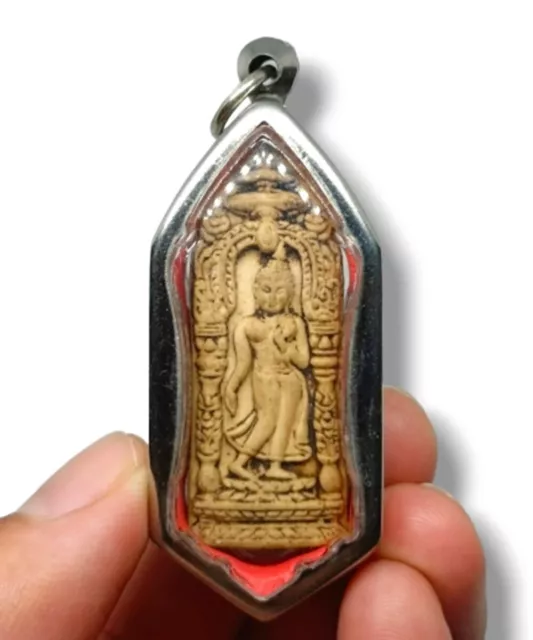 PENDANT THAI AMULET Buddha Phra Ruang Rojanarit Pang Leela Lucky Charm ...