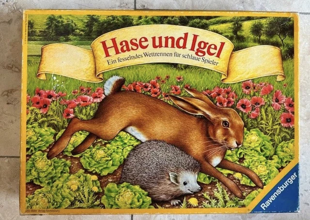 Sehr altes Spiel Hase und Igel frühe 70er Jahren Ravensburger
