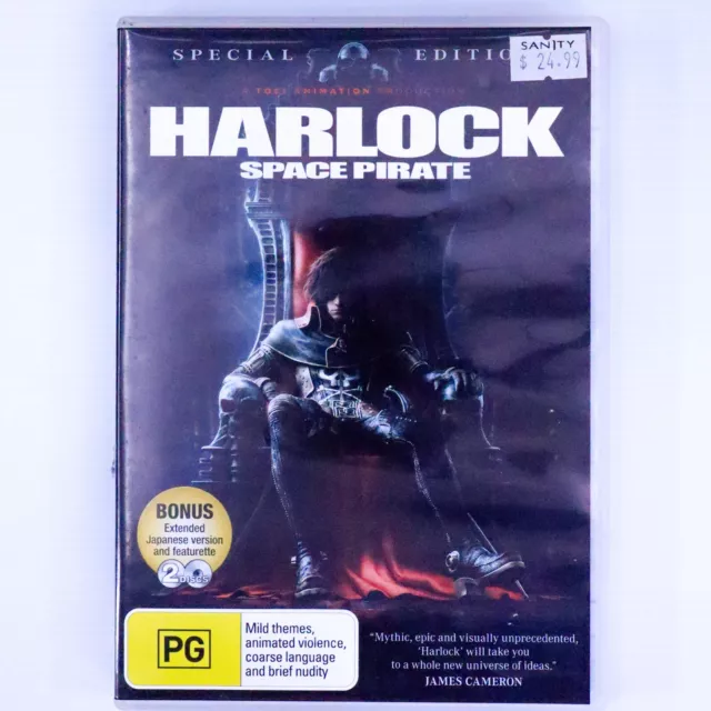 Harlock: Space Pirate - Special Edition (DVD, 2013) Animation Sci-Fi Adventure