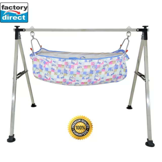 Sturdy Premium Indian Style Ghodiyu Baby Cradle Stainless steel