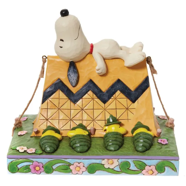 Jim Shore Peanuts Snoopy & Woodstock Camping Figurine 6011952