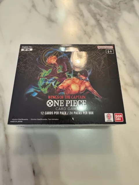 One Piece Trading Card Game Wings of the Captain OP06 English Sealed Booster Box