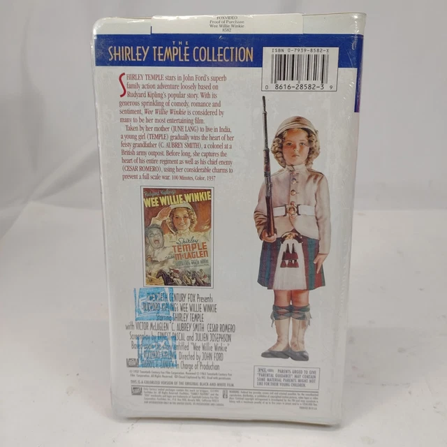 Wee Willie Winkie (VHS, 1994) Clam Shell Shirley Temple BRAND NEW 2