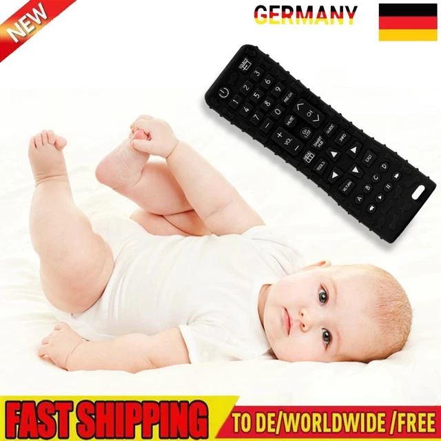 Teething Chew Toy BPA Free Teether Toys Black for Dental Care for Newborn Infant