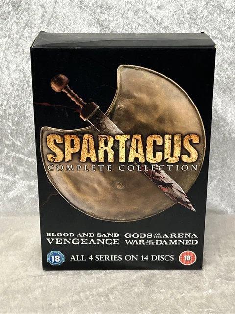 SPARTACUS: THE COMPLETE Collection 14-Disc DVD Box Set in VGC
