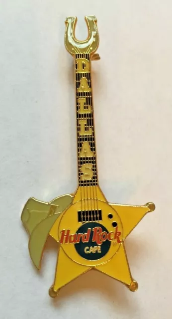 Hard Rock Cafe Pin Badge Dallas Cowboy Star Guitar