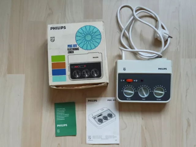 Philips PDC 011 temporizador reloj de cambio de tiempo hasta 250W **Con embalaje original + instrucciones**