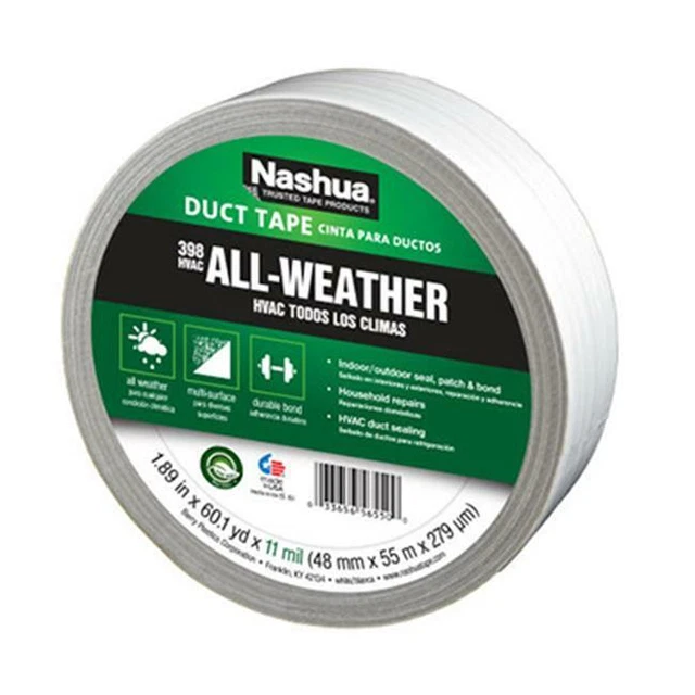 Berry Plastics 1207797 White HVAC- Professional Grade Duct Tape- 1.89 in. x 6...