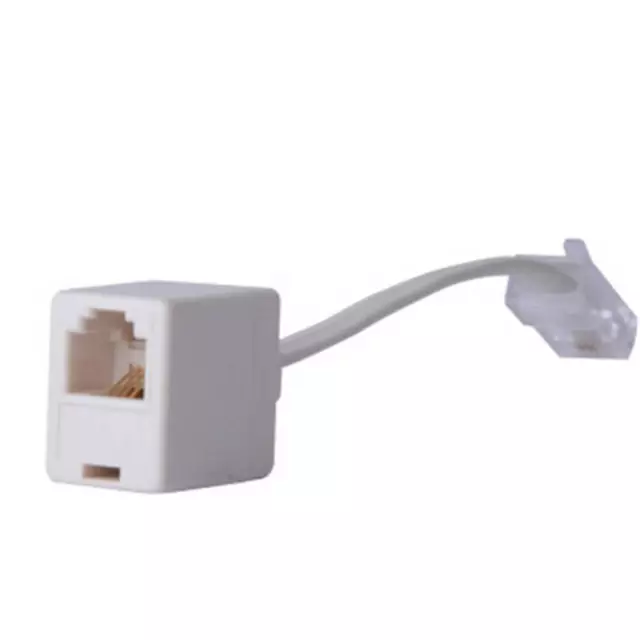 RJ11 6P4C Female To Ethernet RJ45 8P8C Male F/M Adapter Converter Phone  Cable