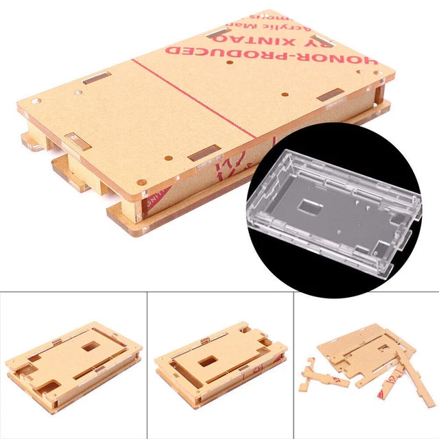 ACRYLIC BOX KIT Enclosure Protecotor Case for Arduino MEGA 2560 R3 DIY ...