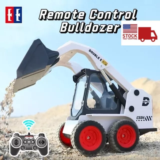 Double Eagle E594-003 2.4GHz Remote Control Hydraulic Skid Steer Loader 1/14