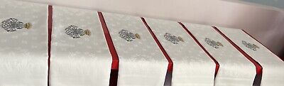 Fleurs De Lys Cadeau Unique Antik’Etoffe 6 serviettes Blason Lion Royal 