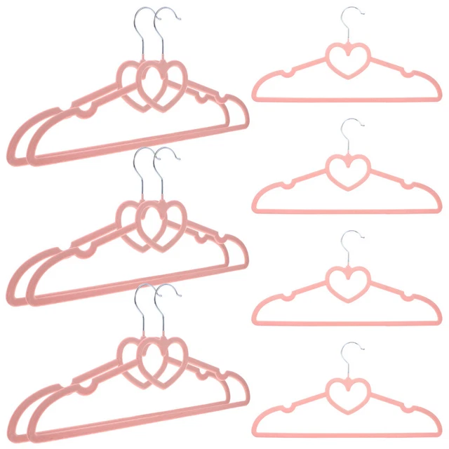 10 Pcs Cintres En Plastique Portant À Vêtements Robuste L'amour