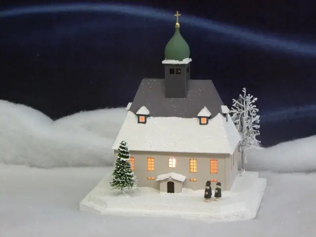 Lichterhaus Bergkirche Oberneuschönberg LxBxH ca 19 x 17 x 22 cm  NEU Haus