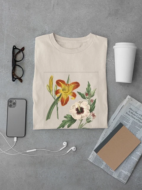 Garden Flowers Delight T-shirt Men's -Sydenham Edwards Designs 3