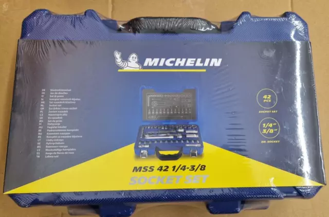 Michelin MSS 42 Steckschlüssel-Satz Knarrenkasten Ratschenkasten Werkzeugkoffer