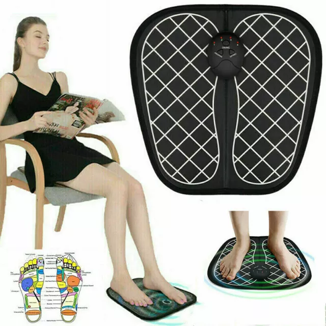 Foot Massager Mat Electric Feet Massage Pad Blood Muscle Circulation ReliZ1BDFE