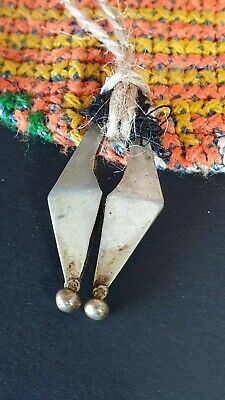 OLD MAMUL TRIBAL  – on Cord Vintage Earring-Pendant from Sumba Island... 2